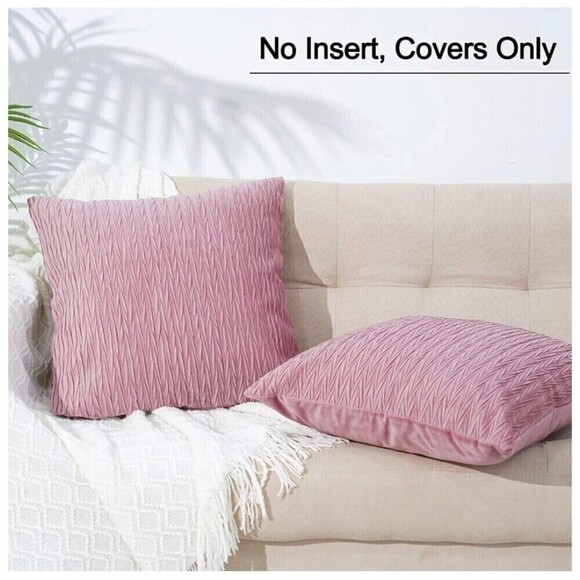 2 Pack Texture Luxury Home Decorative Pillow Covers - Picture 2 of 6